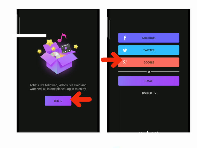 (3) Click &#39;Log-in&#39; button. (4) Select how to sign up. Google works better for me.
